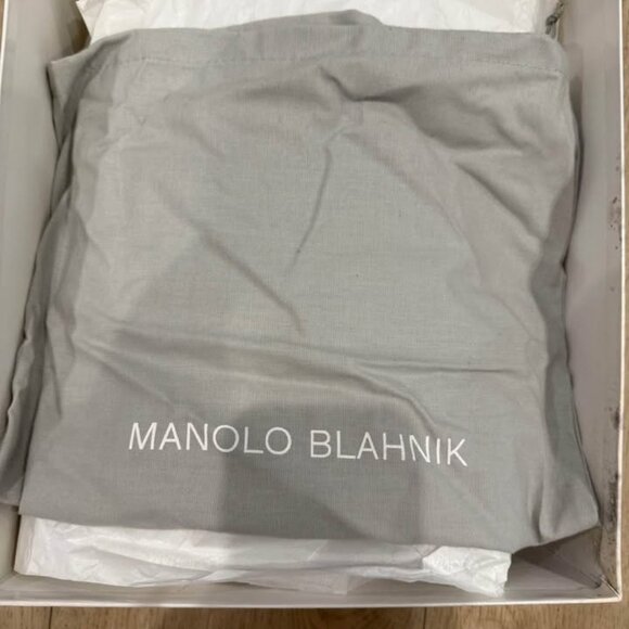 Manolo Blahnik Brusta Brown Leather Ankle Boots - Picture 4 of 5